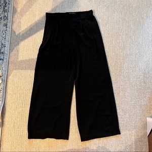 Zara Wide Leg Black Pants In Good Condition.Size M
